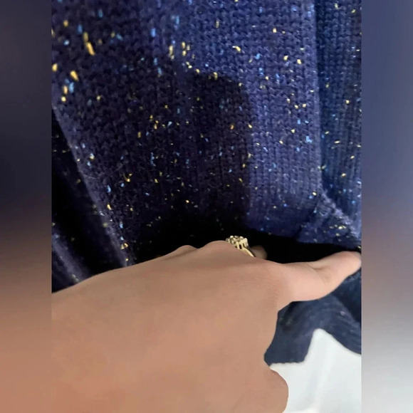 FINAL PRICE NWT Lane Bryant Navy Confetti Sweater Vest - Picture 7 of 9